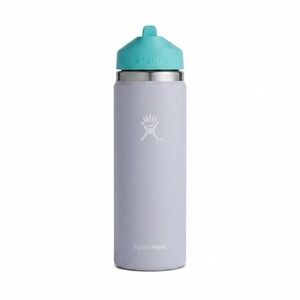 Hydro Flask 18oz Wide Mouth Lavender Water Bottle with Straw Lid